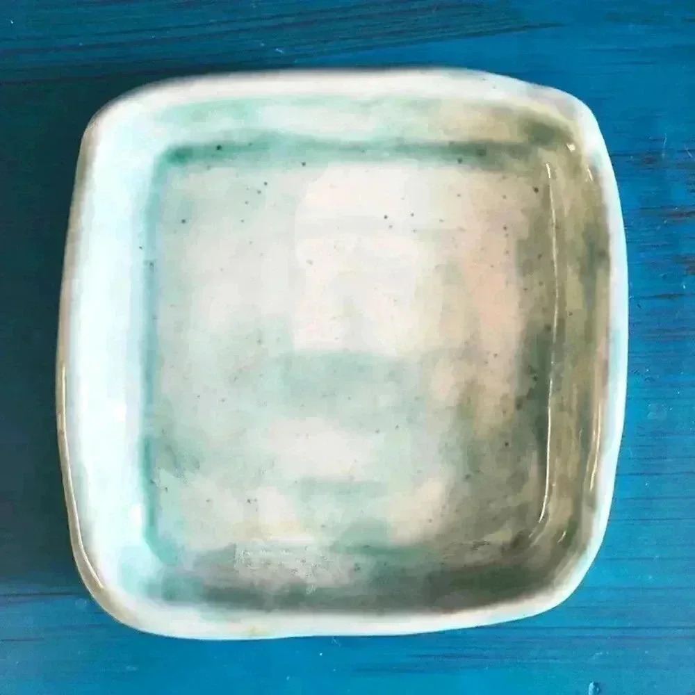 6 Handmade Ceramic Side Dish Plates 4.25"–5" - Picture 8 of 14